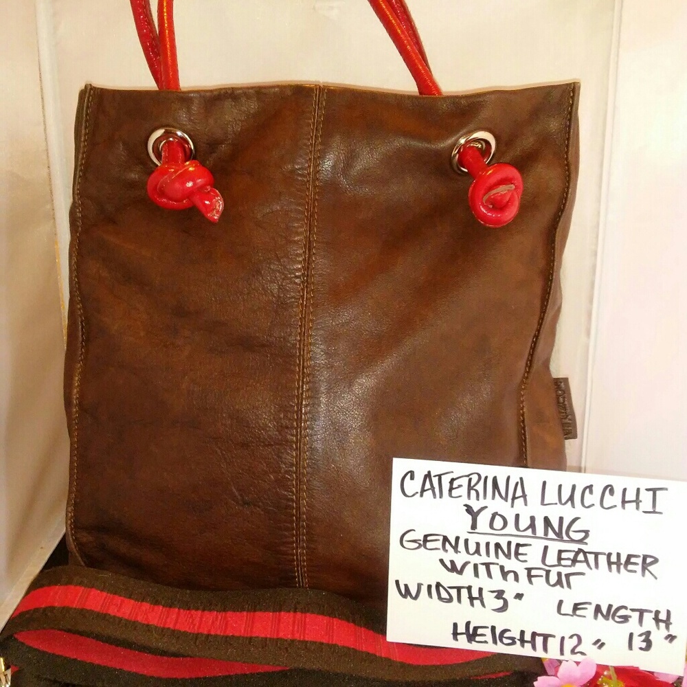 CATERINA LUCCHI LEATHER PURSE
